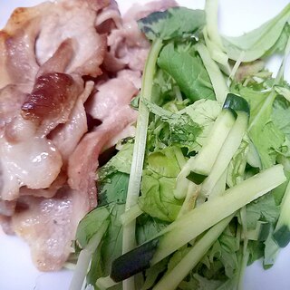 豚ロース肉☆ドレッシング焼き